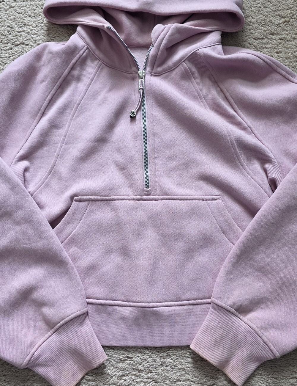 Lululemon Scuba Oversized Half-zip Pink Peony XS/S